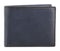 Dakar Dakota Spray Leather Wallet w Extra Card Flap | Navy - iBags.co.za