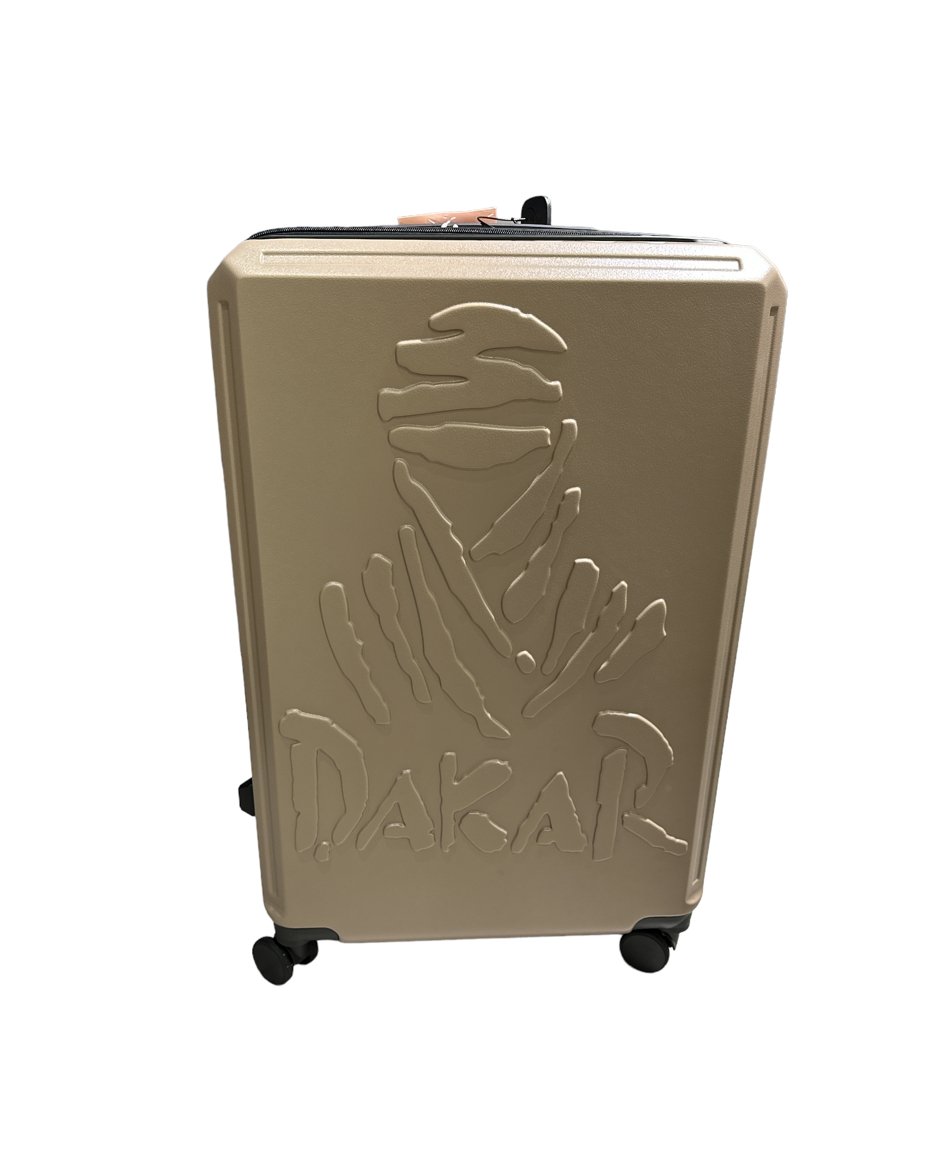 Dakar Desert 75cm Expandable Large Trolley Suitcase | Black - iBags - Luggage & Leather Bags