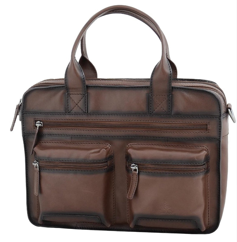 Dakar Leather 13" Laptop Bag - iBags.co.za