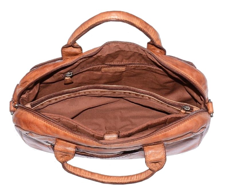 Dakar Vintage Leather 13" Laptop Bag | Camel - iBags.co.za