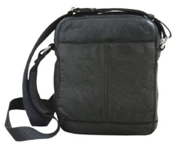 Dakar Vintage Leather Shoulder Bag | Black - iBags.co.za