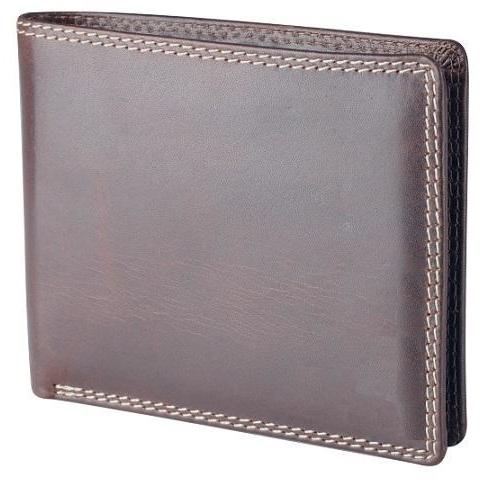 Dakota Leather Wallet with 8 Card Slots | Brown - iBags.co.za