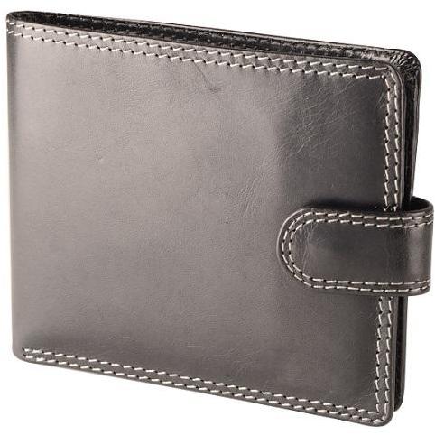 Dakota Leather Wallet With Stud | Black - iBags.co.za