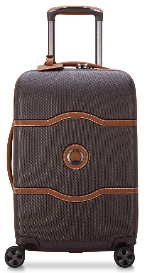 Delsey Chatelet Air 2.0 55cm 4DW Cabin Trolley Case | Brown - iBags - Luggage & Leather Bags