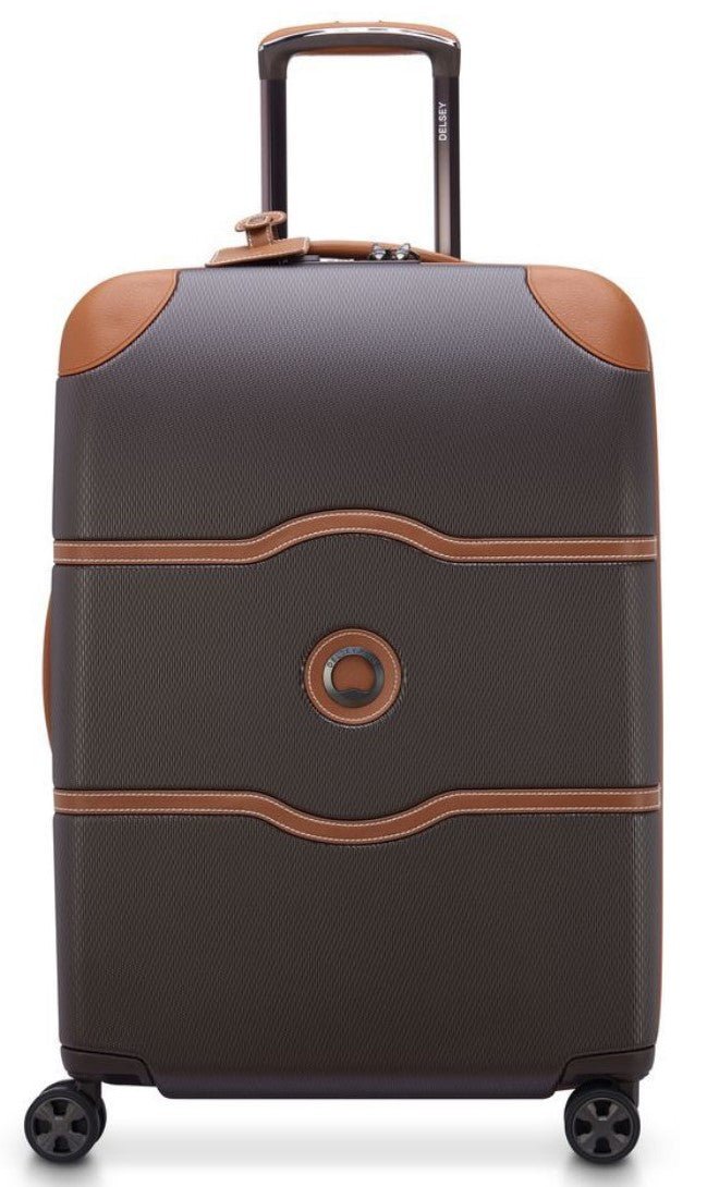 Delsey Chatelet Air 2.0 70cm 4DW Trolley Case | Brown - iBags - Luggage & Leather Bags