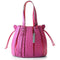 Fern Ostrich Leather Quill Handbag Pink - iBags.co.za