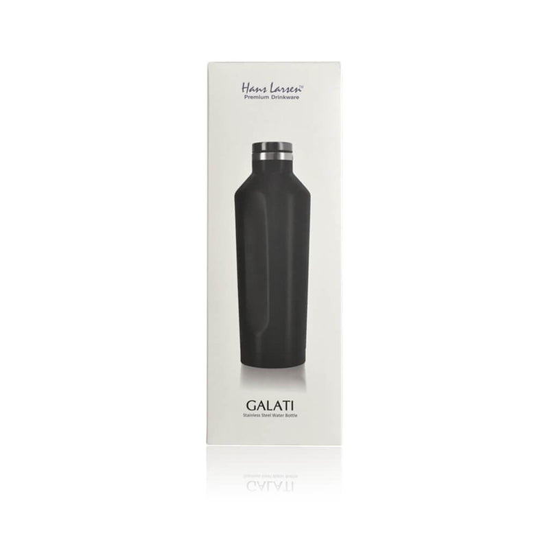 GALATI - Hans Larsen Double Wall Stainless Steel Water Bottle - Black - iBags - Luggage, Leather Laptop Bags, Backpacks - South Africa