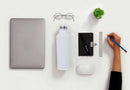 GALATI - Hans Larsen Double Wall Stainless Steel Water Bottle - White - iBags - Luggage, Leather Laptop Bags, Backpacks - South Africa