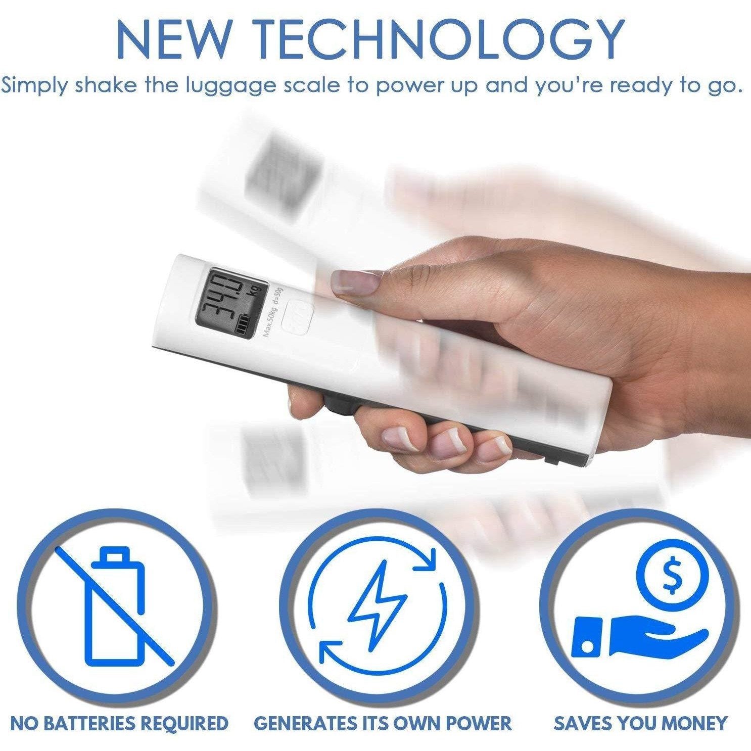 Gino De Vinci Battery-Free Digital Luggage Scale - iBags.co.za