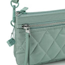 Hedgren Inner City Crossover RFID 3 Compartment | Quilted Sage - iBags - Luggage & Leather Bags
