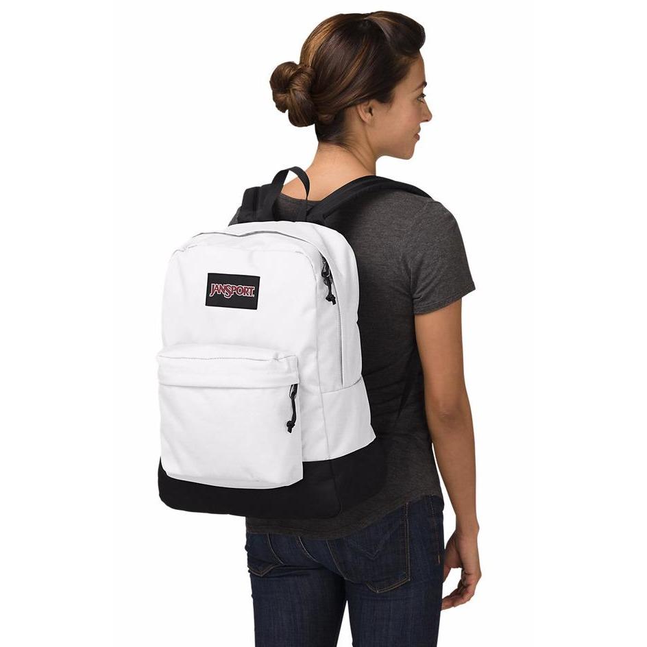 Jansport Black Label Superbreak Backpack | White - iBags.co.za