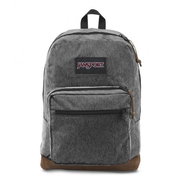 Jansport Right Pack Digital Edition Black White Herringbone - iBags.co.za