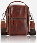 Jekyll and Hide Oxford Crossbody | Tobacco - iBags - Luggage & Leather Bags