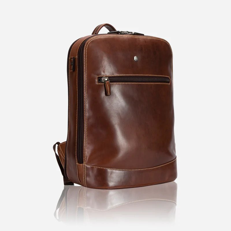 Jekyll and Hide Oxford Double Compartment 15" Laptop Backpack | Espresso - iBags - Luggage & Leather Bags