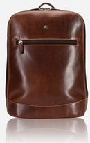 Jekyll and Hide Oxford Double Compartment 15" Laptop Backpack | Espresso - iBags - Luggage & Leather Bags