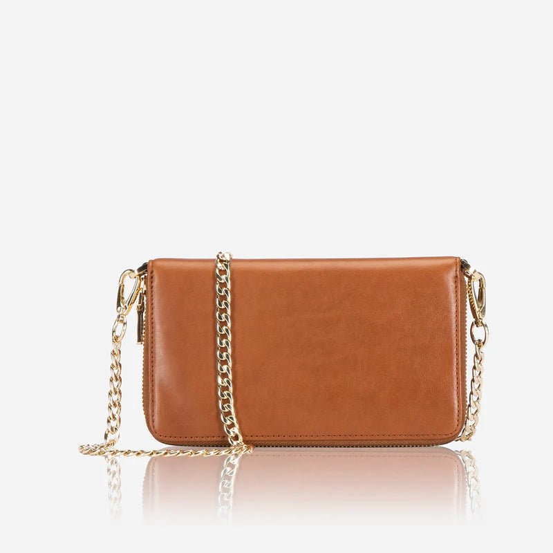 Jekyll and Hide Paris Chain Purse | Tan - iBags - Luggage & Leather Bags