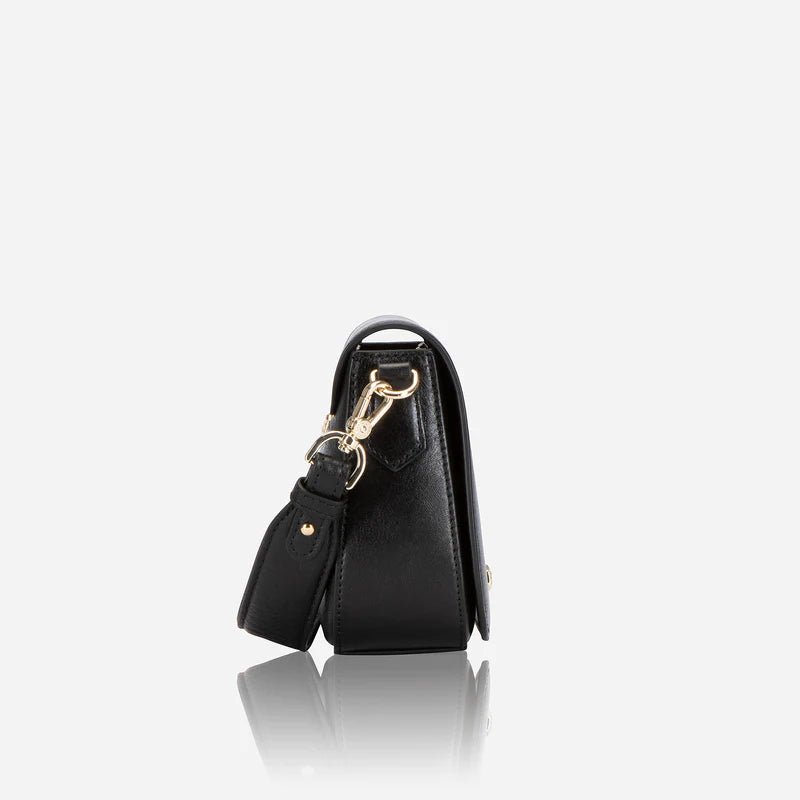 Jekyll and Hide Paris Saddle Bag | Black - iBags - Luggage & Leather Bags