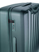Jo Borkett Gatsby Medium 4 Wheel Trolley Case | Green - iBags - Luggage & Leather Bags