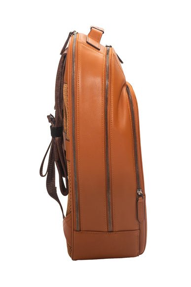 Journeyman Leather Leather Laptop Backpack 15.6" | Tan - iBags - Luggage & Leather Bags