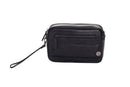Journeyman Leather Wrist/Crossbody Bag | Black - iBags - Luggage & Leather Bags