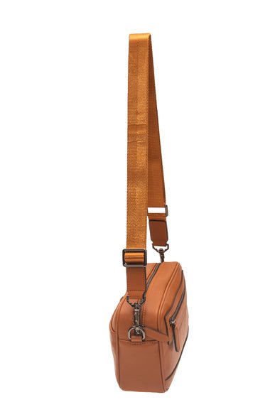 Journeyman Leather Wrist/Crossbody Bag | Tan - iBags - Luggage & Leather Bags