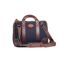 Melvill & Moon Black Canvas Double Zip Laptop Bag - iBags.co.za
