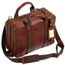Melvill & Moon Leather Double Zip Laptop Bag - iBags.co.za