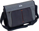 Meridian 40cm Point Nylon Messenger Bag | Grey/Black - iBags.co.za