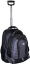Meridian 53cm Point Nylon Single Pole Rolling Backpack With Detachable 43cm Daypack | Grey/Black - iBags.co.za