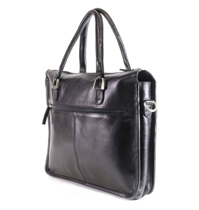 Nuvo Peregrine 15" Unisex Laptop Briefcase Black - iBags - Luggage & Leather Bags