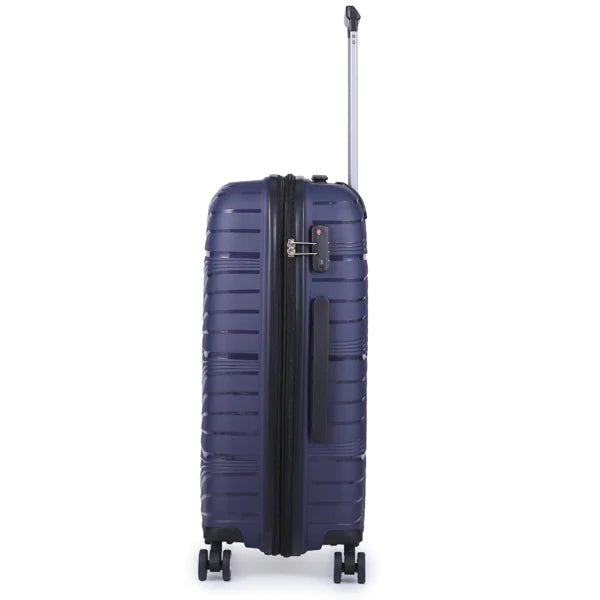 Pierre Cardin Montpellier 55cm Cabin Spinner | Navy - iBags - Luggage & Leather Bags