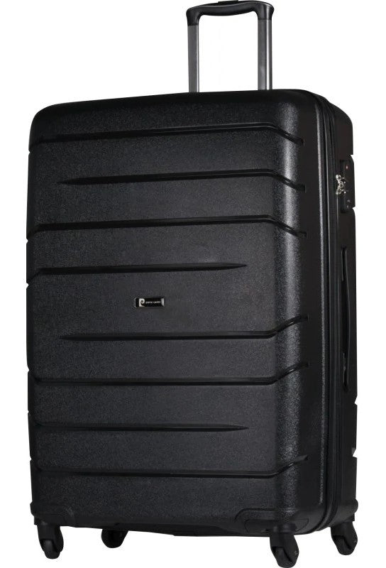 Pierre Cardin Polypropylene 55cm Cabin Spinner | Black - iBags - Luggage & Leather Bags