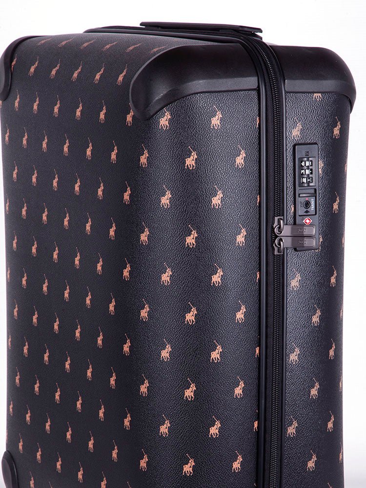 Polo Classic Double Pack Cabin 4 Wheel Trolley Case Black - iBags - Luggage & Leather Bags