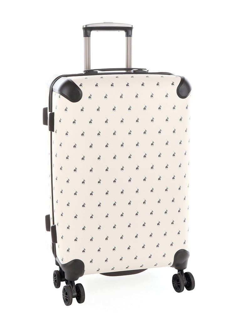 Polo Classic Double Pack Medium 4 Wheel Trolley Case Beige - iBags - Luggage & Leather Bags