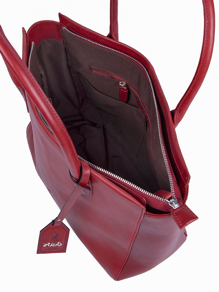 Polo Colorado Multi Tote | Red - iBags - Luggage & Leather Bags