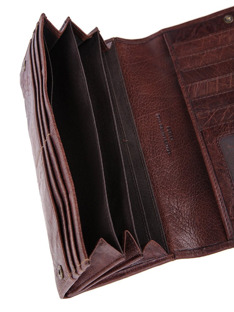 Polo Hamilton Clutch Purse | Brown - iBags - Luggage & Leather Bags
