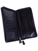 Polo Kenya Double Zip Travel Wallet | Black - iBags - Luggage & Leather Bags