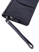 Polo Kenya Single Zip Travel Wallet | Black - iBags - Luggage & Leather Bags