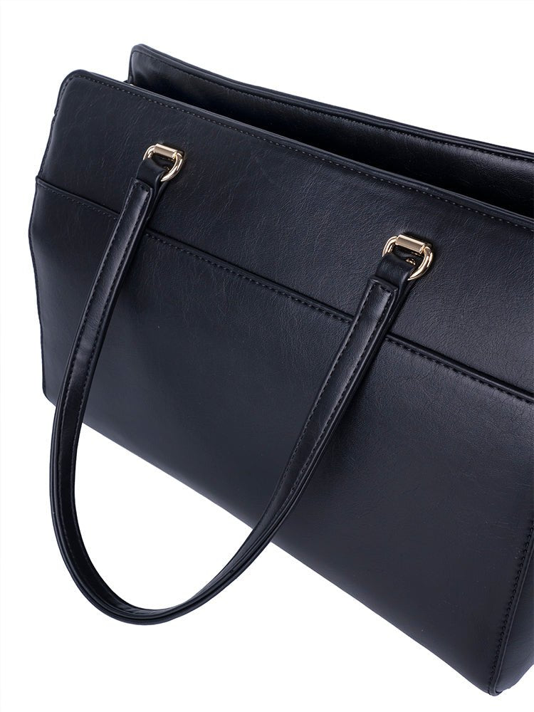 Polo Marina Tote | Black - iBags - Luggage & Leather Bags