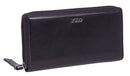 Polo Melbourne Zip Around Purse | Black - iBags - Luggage & Leather Bags