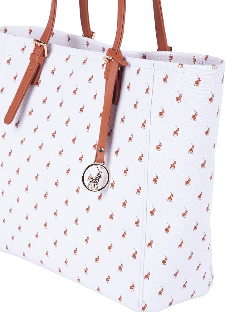 Polo New Iconic Tote | White - iBags - Luggage & Leather Bags