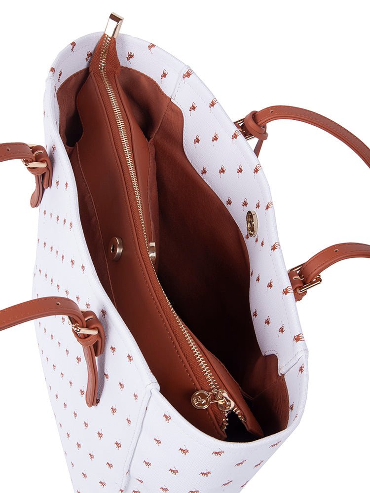 Polo New Iconic Tote | White - iBags - Luggage & Leather Bags