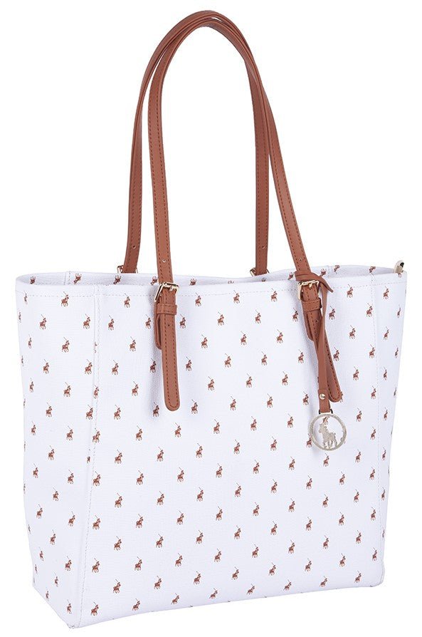 Polo New Iconic Tote | White - iBags - Luggage & Leather Bags