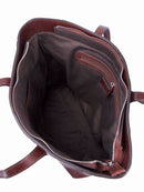 Polo Osaka Leather Tote Handbag Bag | Brown - iBags - Luggage & Leather Bags