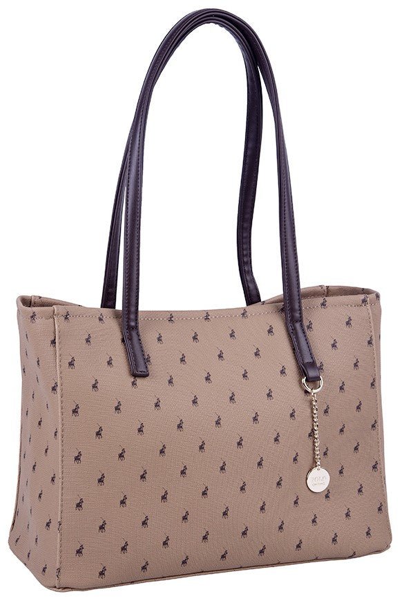 Polo Signature Medium Market Tote | Camel - iBags - Luggage & Leather Bags