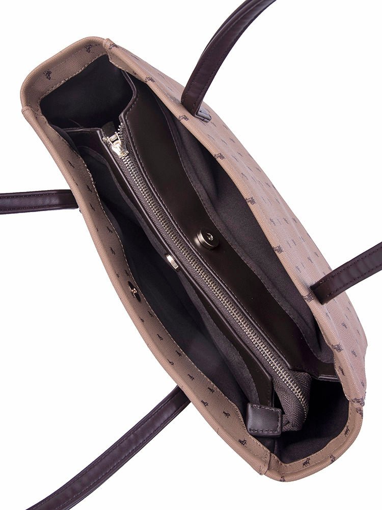 Polo Signature Medium Market Tote | Camel - iBags - Luggage & Leather Bags