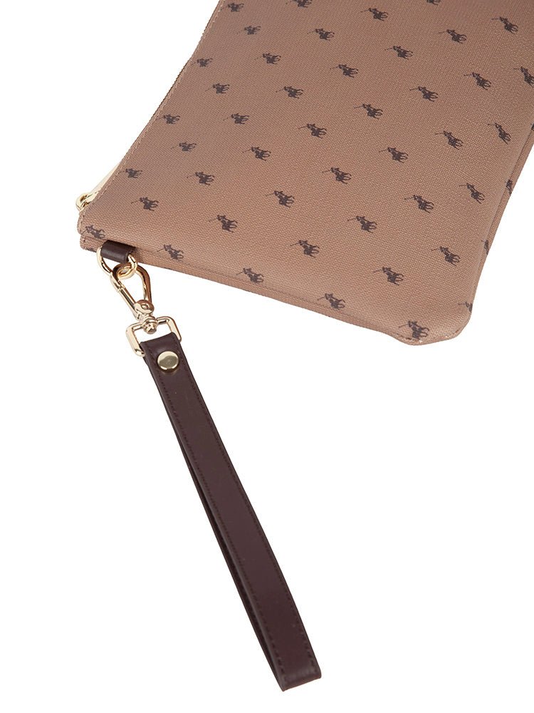 Polo Signature Travel Small Organizer Pouch | Camel - iBags - Luggage & Leather Bags
