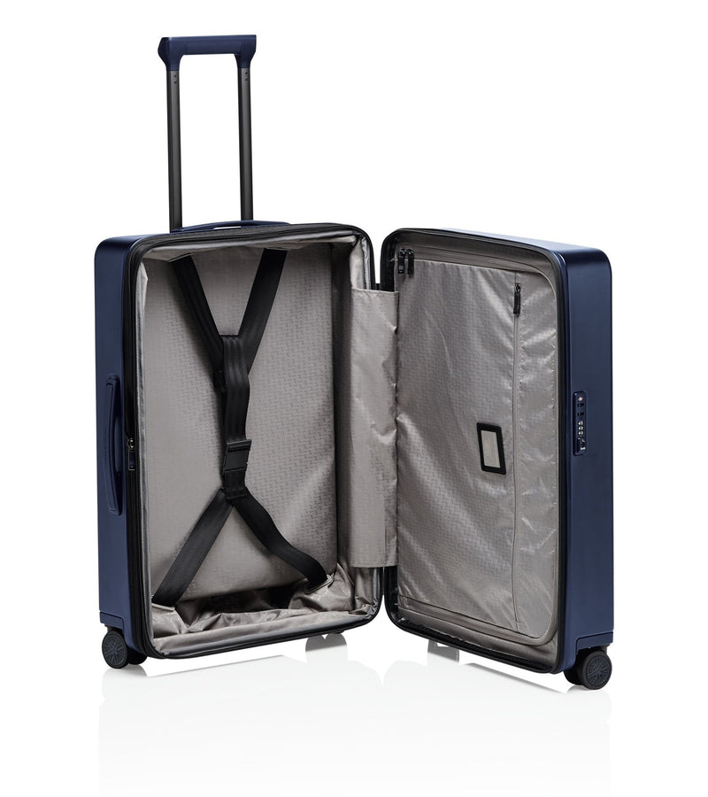 PORSCHE DESIGN Roadster Hardcase 69cm 4W Medium Trolley | Dark Blue - iBags - Luggage & Leather Bags