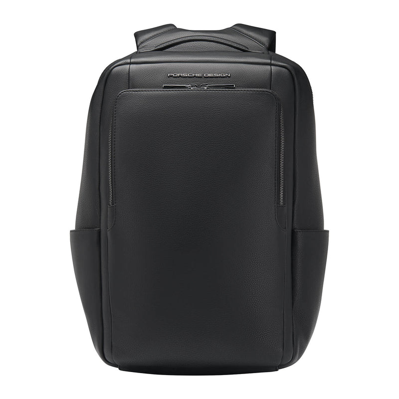 PORSCHE DESIGN Roadster Leather Laptop backpack 15″ | black - iBags - Luggage & Leather Bags