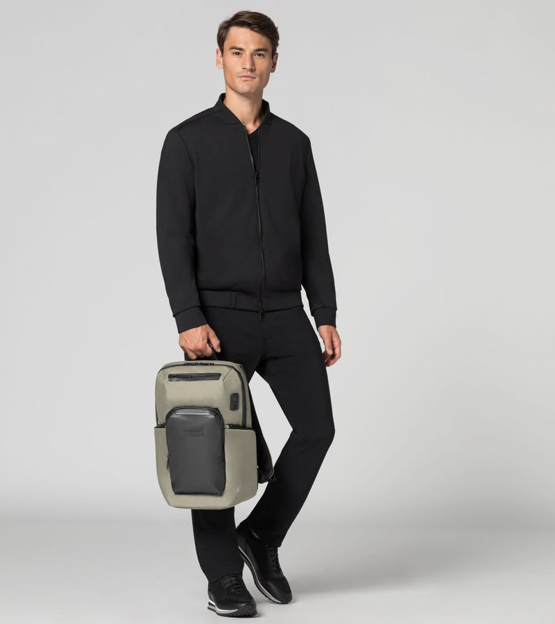 PORSCHE DESIGN Urban Eco S Laptop backpack 13″ | Stone Grey - iBags - Luggage & Leather Bags